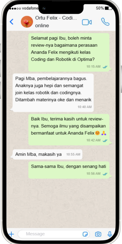 Testimoni Coding & Robotik Kids
